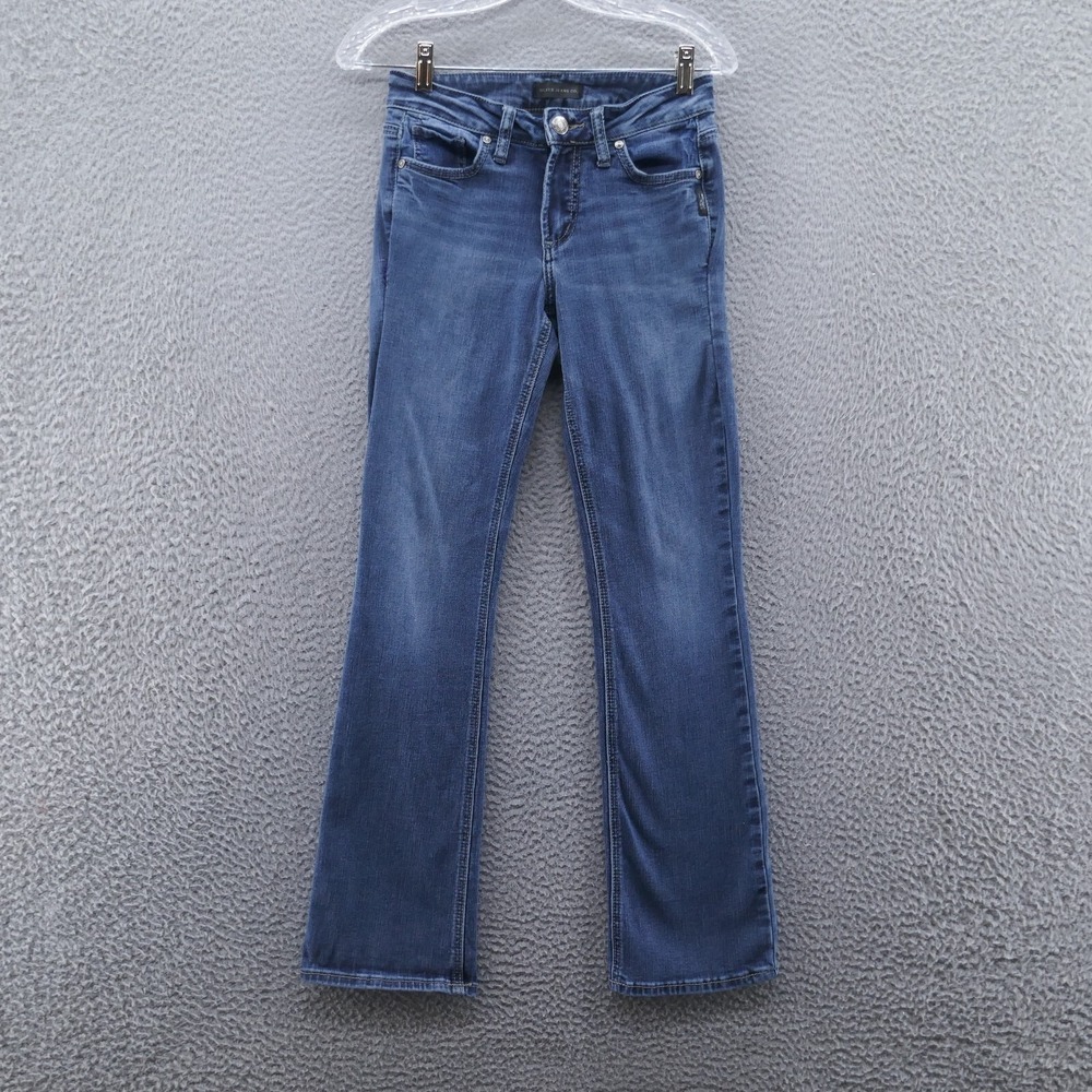 Silver Jeans Co Suki Slim Boot Blue Denim Jeans Womens Size 25 Western *